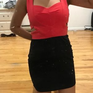 mini black club dress